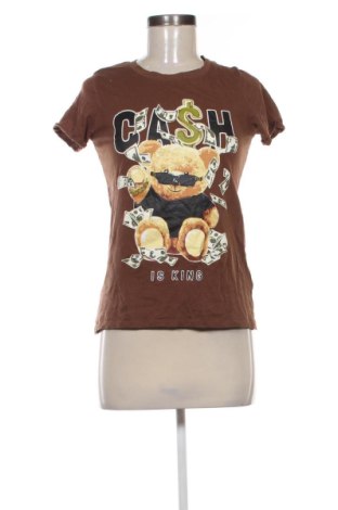 Γυναικείο t-shirt Fb Sister, Μέγεθος XXS, Χρώμα Καφέ, Τιμή 6,00 €, #137669609