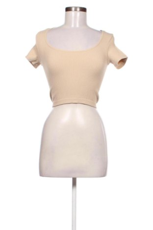 Γυναικείο t-shirt Amisu, Μέγεθος S, Χρώμα  Μπέζ, Τιμή 13,00 €, #137679158