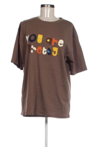 Damski T-shirt Unbranded, Rozmiar XXL, Kolor Brązowy, Cena 46,57 zł, #137694669