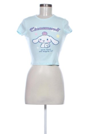 Damski T-shirt Bershka, Rozmiar S, Kolor Niebieski, Cena 42,34 zł, #137702230