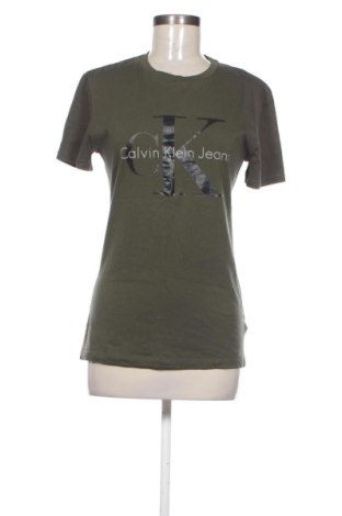 Damen T-Shirt Calvin Klein, Größe M, Farbe Grün, Preis 26,86 €, #137672541