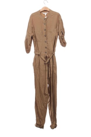 Дамски дълъг гащеризон H&M, Размер XS, Цвят Кафяв, Цена 13,52 €, #137693749