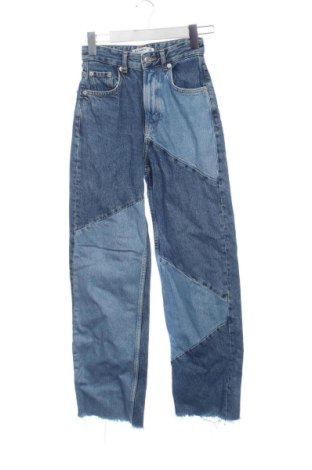 Дамски дънки Pull&Bear, Размер XXS, Цвят Син, Цена 15,00 €, #137642797