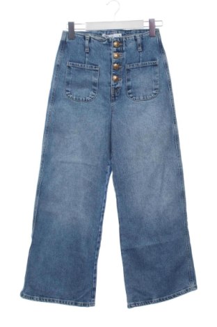 Дамски дънки Zara, Размер XS, Цвят Син, Цена 12,00 €, #137648074