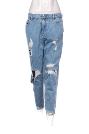 Blugi de femei Pull&Bear, Mărime L, Culoare Albastru, Preț 99,73 Lei, #137663716