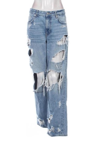 Dámské džíny  Bershka, Velikost L, Barva Modrá, Cena  315,00 Kč, #137664902