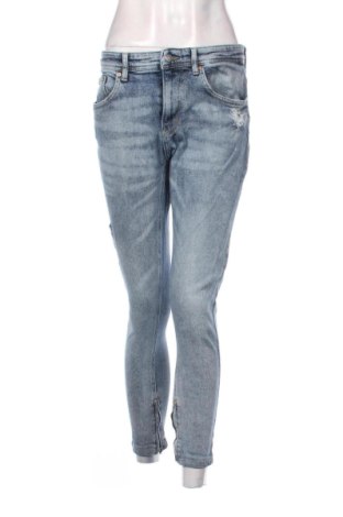 Blugi de femei Zara, Mărime L, Culoare Albastru, Preț 104,98 Lei, #137676214