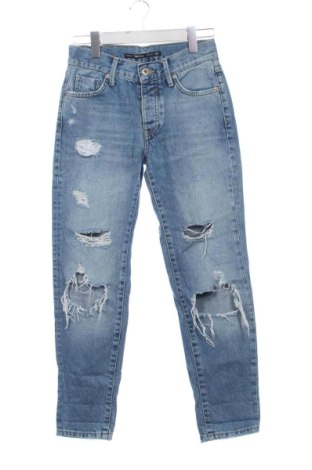 Дамски дънки Bershka, Размер XS, Цвят Син, Цена 14,29 €, #137678184