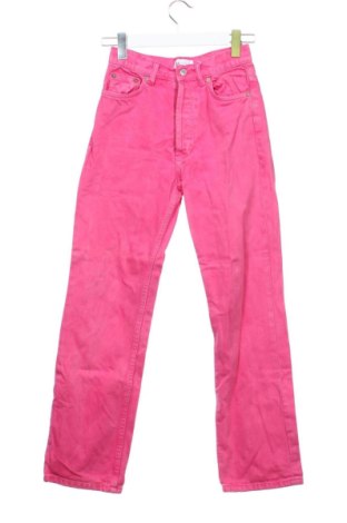 Damskie jeansy Zara, Rozmiar S, Kolor Różowy, Cena 50,80 zł, #137679299