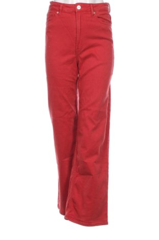Damskie jeansy H&M, Rozmiar S, Kolor Czerwony, Cena 74,09 zł, #137682944