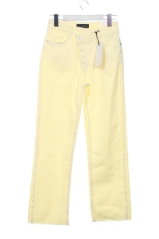 Dámske džínsy  Zara, Veľkosť XS, Farba Žltá, Cena  37,40 €, #137682991
