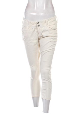 Dámské džíny  Bershka, Velikost XL, Barva Krémová, Cena  499,00 Kč, #137689688