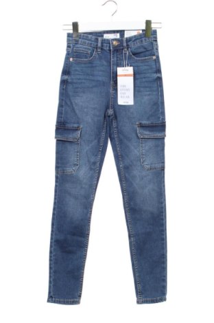 Dámske džínsy  Sinsay, Veľkosť XS, Farba Modrá, Cena  7,09 €, #137691205