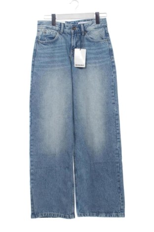Дамски дънки Bershka, Размер S, Цвят Син, Цена 23,39 €, #137696520