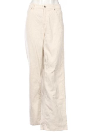 Dámské manšestráky  H&M, Velikost L, Barva Krémová, Cena  245,00 Kč, #137662037