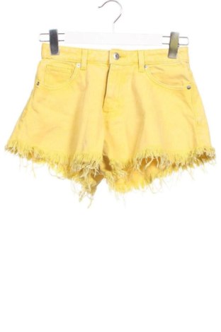 Дамски къс панталон H&M, Размер XS, Цвят Жълт, Цена 13,00 €, #137645995