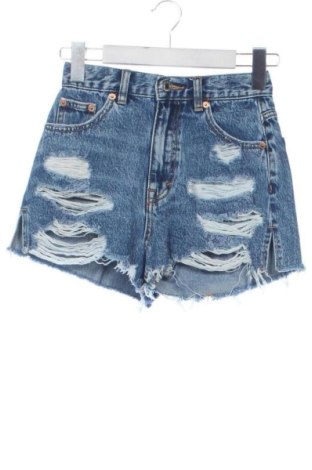Pantaloni scurți de femei Pull&Bear, Mărime XXS, Culoare Albastru, Preț 47,24 Lei, #137654426