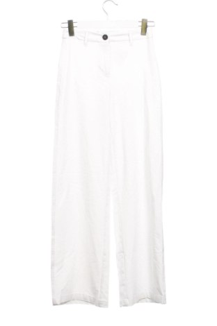 Pantaloni de femei Bershka, Mărime XS, Culoare Alb, Preț 136,48 Lei, #137642448
