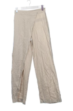 Pantaloni de femei Zara, Mărime XS, Culoare Bej, Preț 78,74 Lei, #137642586