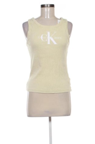 Γυναικείο αμάνικο μπλουζάκι Calvin Klein, Μέγεθος L, Χρώμα Εκρού, Τιμή 22,00 €, #137680415