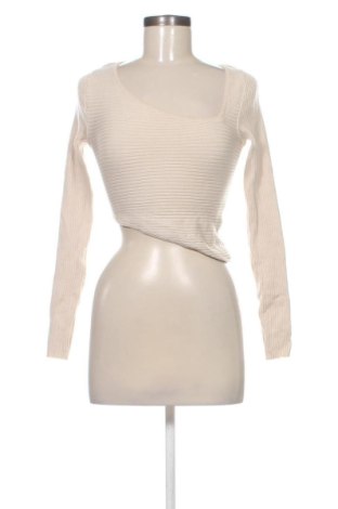Дамски пуловер Bershka, Размер S, Цвят Екрю, Цена 8,00 €, #137664278