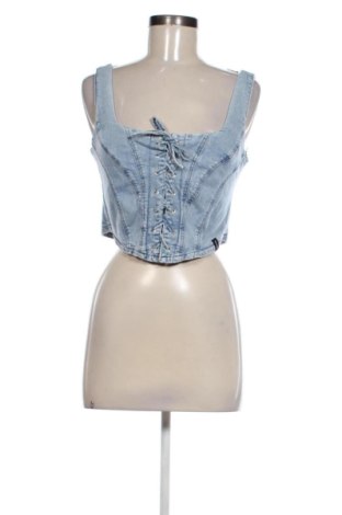 Damentop Viervier Exclusive x About You, Größe M, Farbe Blau, Preis € 12,00, #137669364