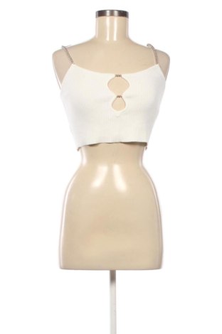 Dámský top Bershka, Velikost M, Barva Krémová, Cena  300,00 Kč, #137689174