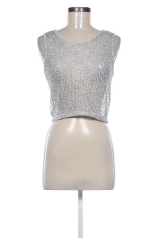 Damski top Zara, Rozmiar S, Kolor Srebrzysty, Cena 55,04 zł, #137708284