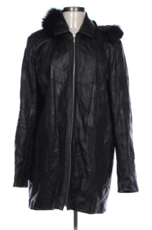 Дамско кожено яке Unbranded, Размер XXL, Цвят Черен, Цена 51,00 €, #137672203