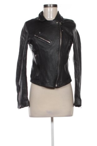 Dámska kožená bunda  Stradivarius, Veľkosť S, Farba Čierna, Cena  58,00 €, #137675107