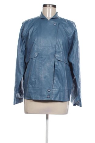 Дамско кожено яке Unbranded, Размер M, Цвят Син, Цена 62,00 €, #137675141