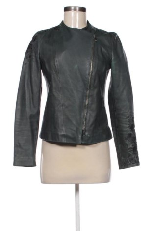 Damen Lederjacke Massimo Dutti, Größe S, Farbe Grün, Preis € 113,00, #137692899