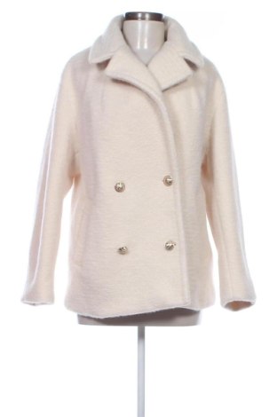 Palton de femei Zara, Mărime M, Culoare Ecru, Preț 220,46 Lei, #137666725