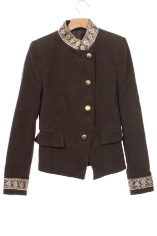 Sacou de femei Zara, Mărime S, Culoare Verde, Preț 131,23 Lei, #137709860