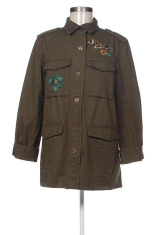 Geacă de femei Zara, Mărime L, Culoare Verde, Preț 75,40 Lei, #137674627