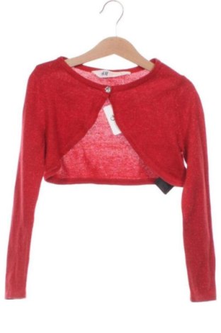 Детска жилетка H&M, Размер 4-5y/ 110-116 см, Цвят Червен, Цена 7,43 €, #137642038