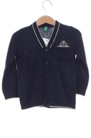 Pulover cu nasturi pentru copii United Colors Of Benetton, Mărime 18-24m/ 86-98 cm, Culoare Albastru, Preț 41,00 Lei, #137672129