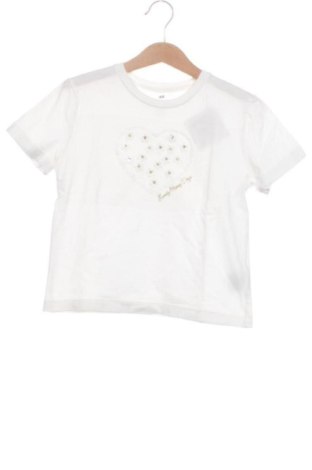 Detské tričko H&M, Veľkosť 4-5y/ 110-116 cm, Farba Biela, Cena  7,00 €, #137670608