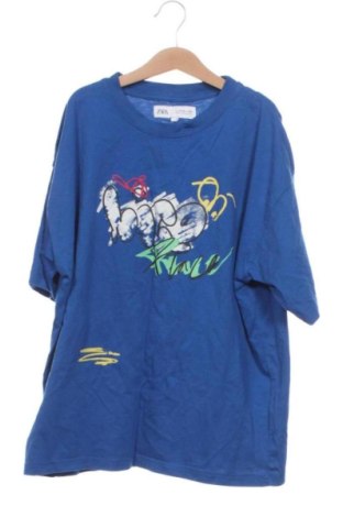 Dziecięcy T-shirt Zara, Rozmiar 11-12y/ 152-158 cm, Kolor Niebieski, Cena 25,40 zł, #137679002