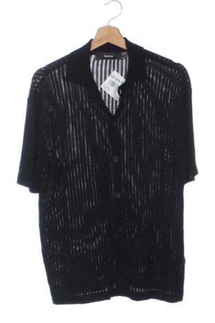 Jachetă tricotată de bărbați Bershka, Mărime XS, Culoare Negru, Preț 57,74 Lei, #137679328