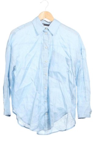 Мъжка риза Zara, Размер XS, Цвят Син, Цена 9,00 €, #137641971