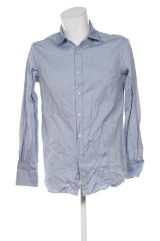Мъжка риза Massimo Dutti, Размер M, Цвят Син, Цена 25,15 €, #137648257