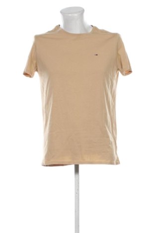 Męski T-shirt Tommy Jeans, Rozmiar L, Kolor Beżowy, Cena 78,99 zł, #137647232