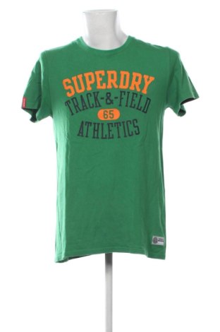 Męski T-shirt Superdry, Rozmiar XL, Kolor Zielony, Cena 61,30 zł, #137657740
