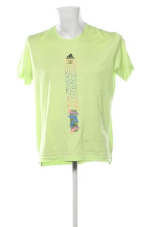 Herren T-Shirt Adidas, Größe L, Farbe Grün, Preis € 17,00, #137674321