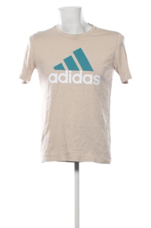 Męski T-shirt Adidas, Rozmiar M, Kolor Beżowy, Cena 101,60 zł, #137675198