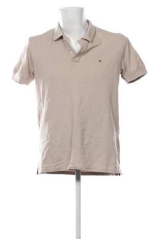 Мъжка тениска Tommy Hilfiger, Размер XL, Цвят Бежов, Цена 94,23 €, #137696192