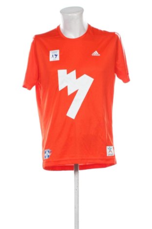 Męski T-shirt Adidas, Rozmiar L, Kolor Pomarańczowy, Cena 76,20 zł, #137642710