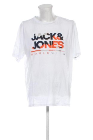 Ανδρικό t-shirt Jack & Jones, Μέγεθος XXL, Χρώμα Λευκό, Τιμή 11,00 €, #137659682