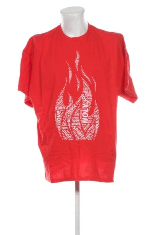 Ανδρικό t-shirt Gildan, Μέγεθος XXL, Χρώμα Κόκκινο, Τιμή 10,00 €, #137659789